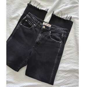 AMO High Rise Cropped Released Hem Jeans